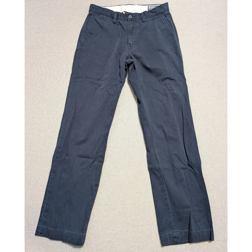 Polo Ralph Lauren Pants Men's 32x32 Navy Cotton Chino Classic Fit Pony Logo